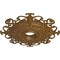 Ekena Millwork Orleans Medallion (Canopies up to 8 1/4"), 38 3/8"OD x 6 5/8"ID x 2 7/8"P, Smokey Topaz Crackle CM38OLSTC - alternate 3